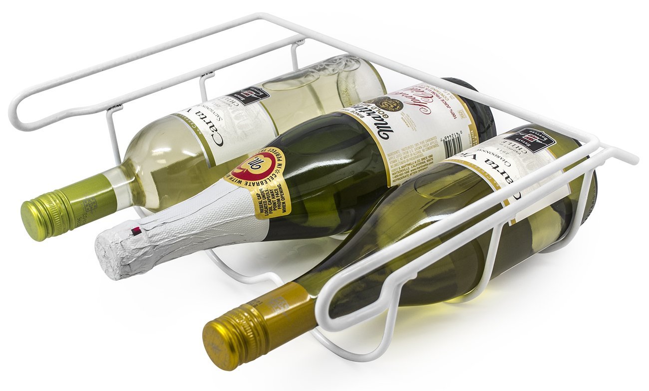 Sorbus Fridge Wine Rack Maximizes Fridge Storage Space GetdatGadget