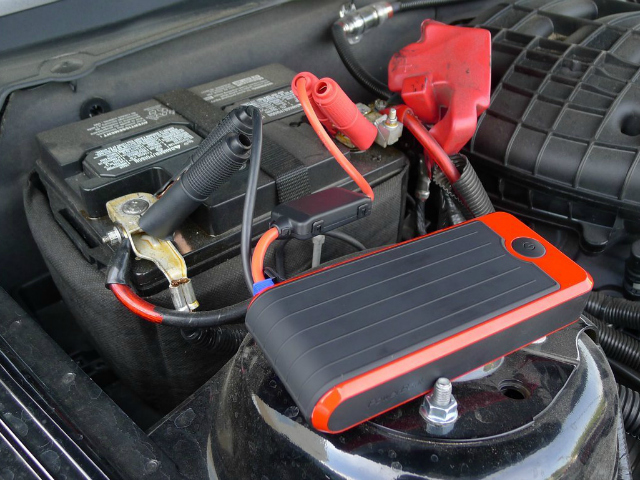 The PowerAll Portable Power Bank and Car Jump Starter charges up your portable devices and jump starts your car.