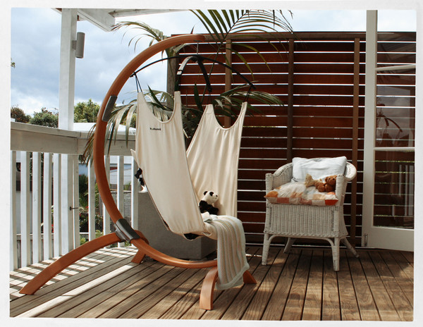 hushamok okoa stand and organic hammock