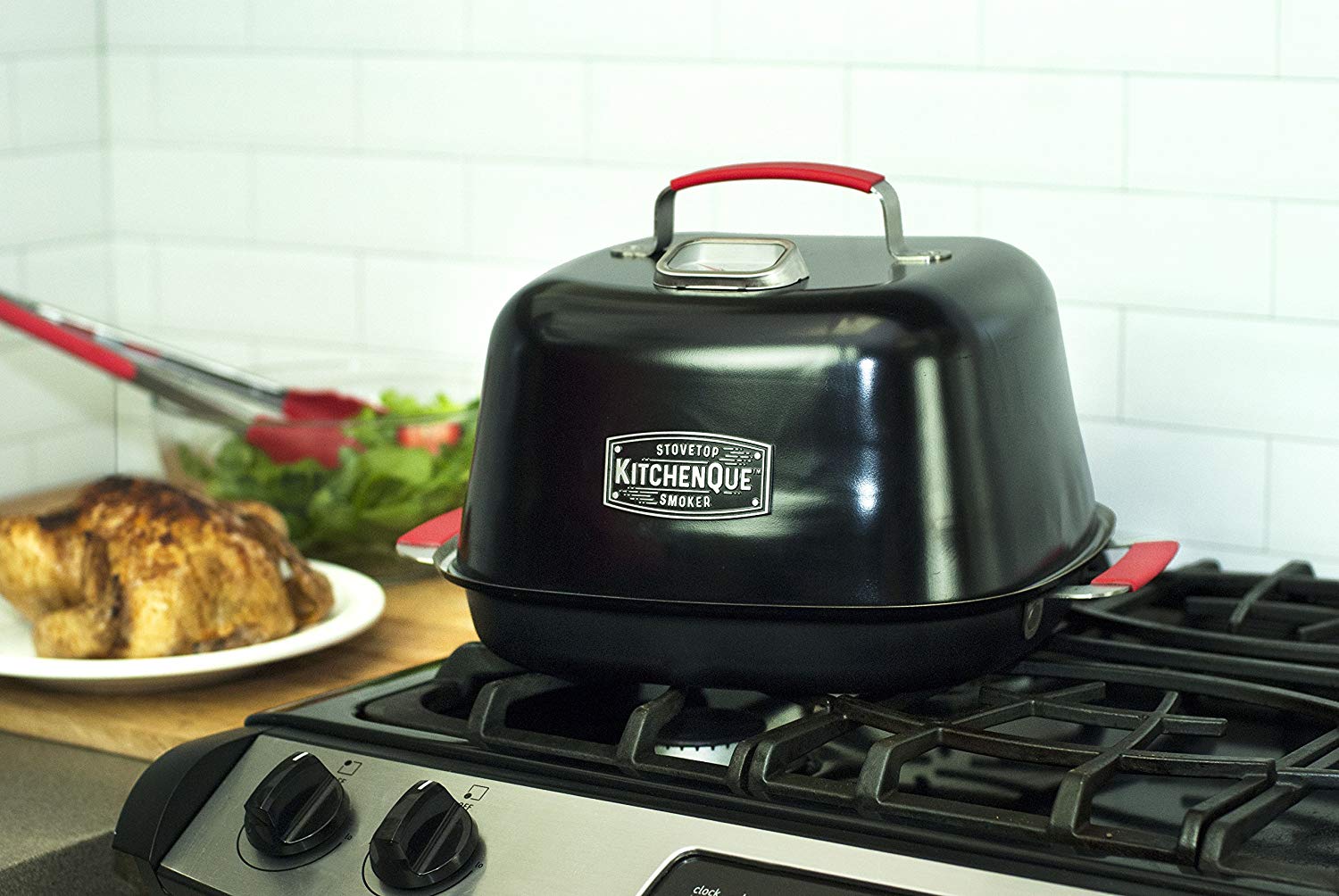 KitchenQue Indoor Stovetop Smoker for Apartment Dwellers GetdatGadget